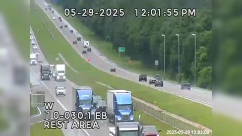 Traffic Cam Ward Basin: I10-MM 030.1EB- SR Rest Area