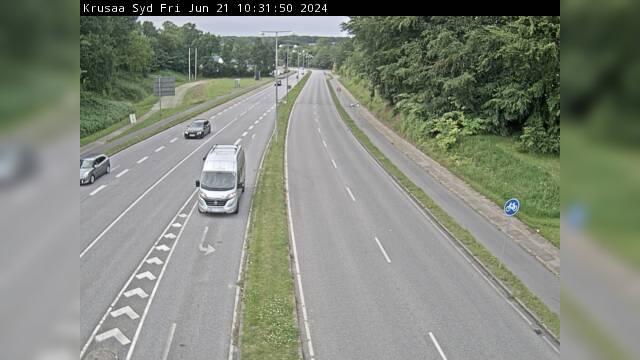 Traffic Cam Krusa › South: Rute 170 Kruså - S