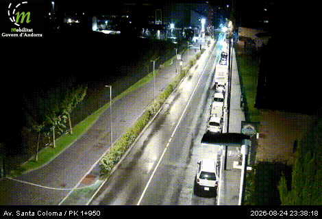 Traffic Cam Santa Coloma: Av - PK 1+950 - 979 metres
