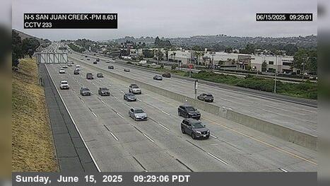 Traffic Cam San Juan Capistrano › North: I-5 : Valle Road On (San Juan Creek)