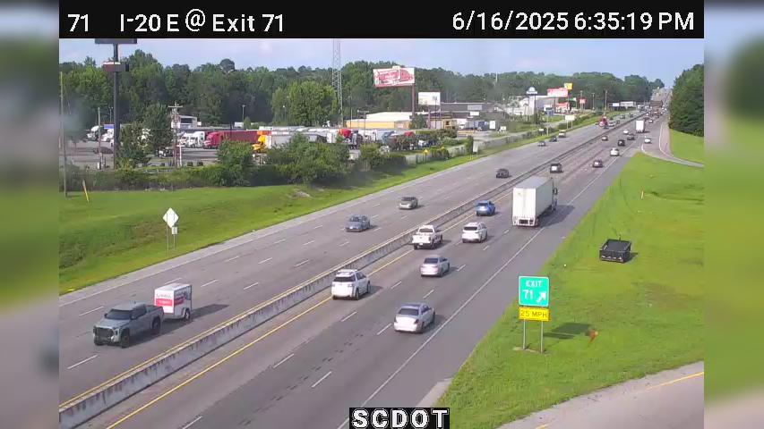 Traffic Cam Columbia: I-20 E @ MM 71 (North Main St)