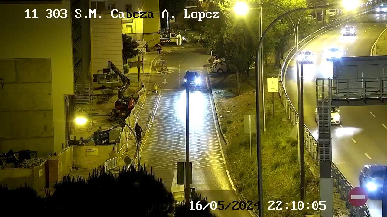 Traffic Cam Moscardo: SANTA MARIA DE LA CABEZA - ANTONIO LOPEZ