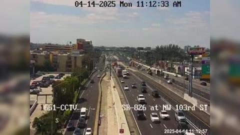 Traffic Cam Hialeah Estates: SR-826 at Northwest 103rd Street