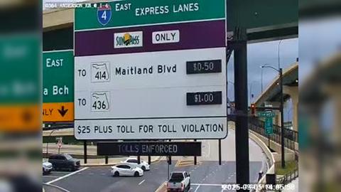 Traffic Cam Orlando: Anderson @ I-4 STATIC EB