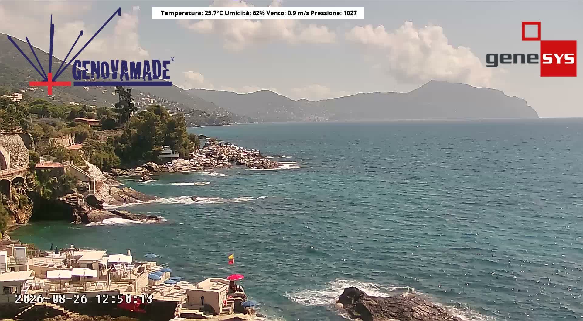 Traffic Cam Genoa › South-East: Passeggiata Anita Garibaldi