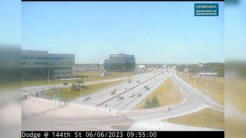 Traffic Cam Omaha: US 6: Dodge St at 144th: various views