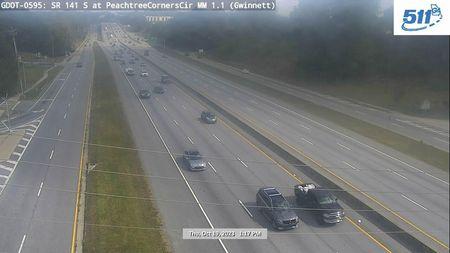 Traffic Cam Peachtree Corners: GDOT-CAM-595--1