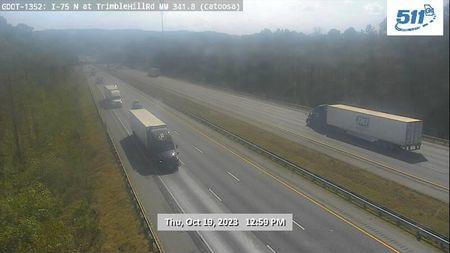 Traffic Cam Tunnel Hill: GDOT-CAM-I-75-342--1