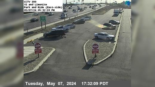 Traffic Cam Jurupa Valley › North: I-15 : (399) Park and Ride East