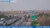 Piacenza: A01 km. 61,0 - Sud Itinere Nord - Attuale