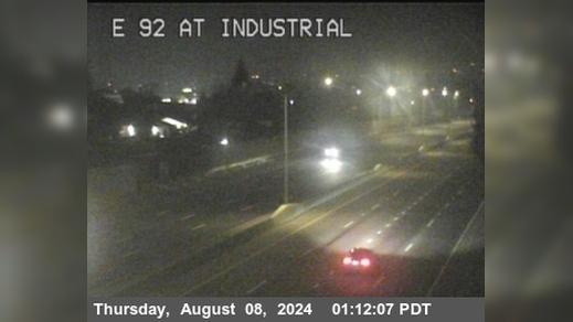 Traffic Cam Hayward › East: TV708 -- SR-92 : AT JEO INDUSTRIAL BL