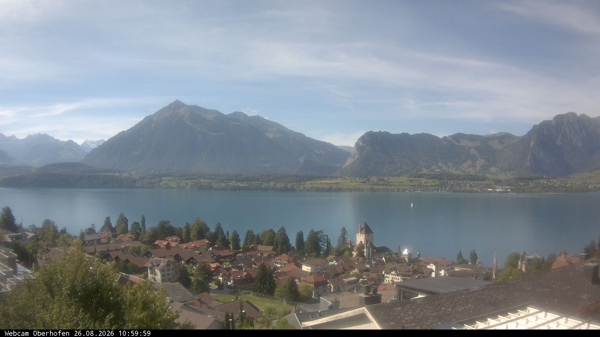 Traffic Cam Bowil: Lake Thun - Niesen