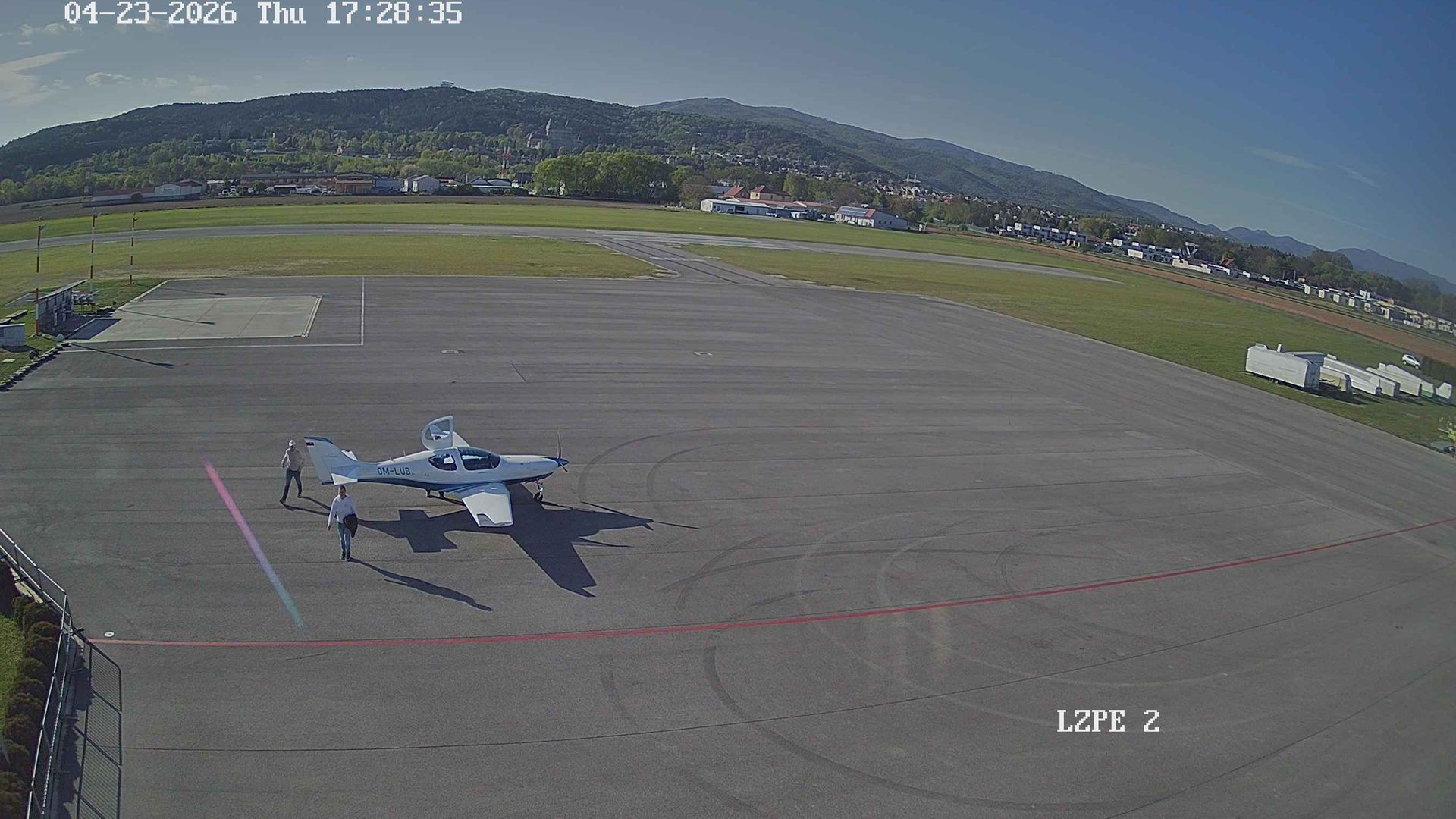 District of Prievidza: Aeroklub Prievidza Webcam :: East