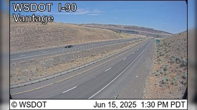 East Vantage Point: I-90 Traffic & Landscape