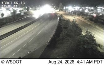Traffic Cam Fircrest: SR 16 at MP 3.7: SR 163 Interchange (Pearl St)