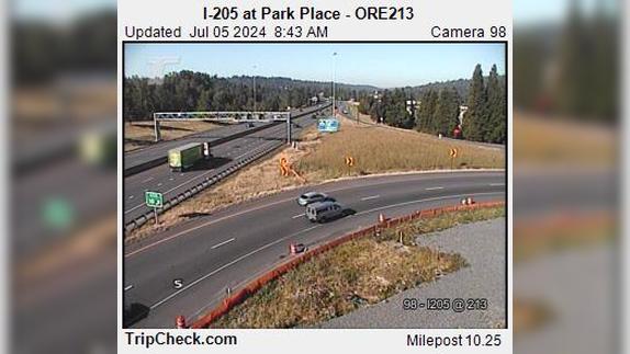 Traffic Cam Oregon City: I-205 at Park Place - ORE213