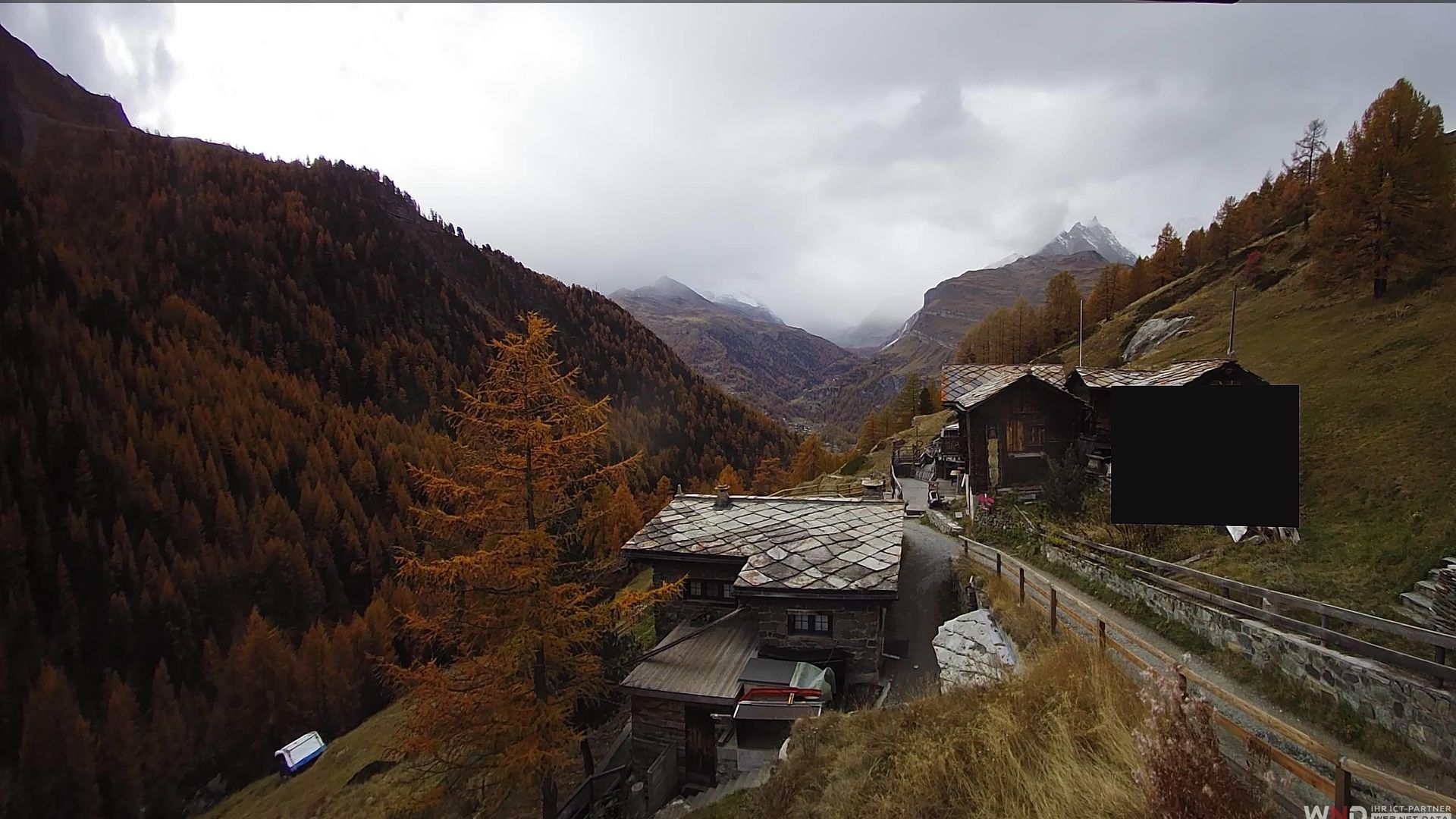 Traffic Cam Zermatt: Findeln - Matterhorn