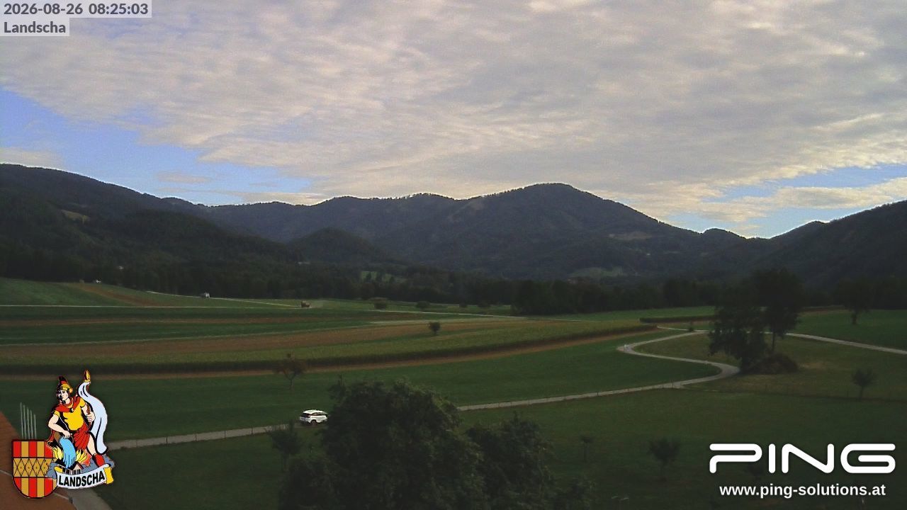 Traffic Cam Landscha bei Weiz › North-East: Landscha - Hohe Zetz - Eibisberg