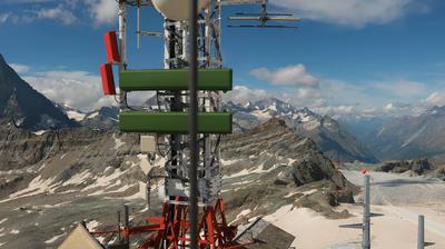 immagine della webcam nei dintorni di Cervinia: webcam Plateau Rosa