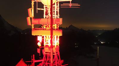 immagine della webcam nei dintorni di Cervinia Cime Bianche: webcam Plateau Rosa