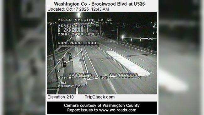 Traffic Cam West Union: Washington Co - Brookwood Blvd at US26