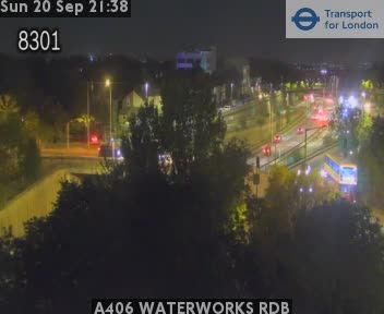 Traffic Cam London Borough of Haringey: A406 WATERWORKS RDB