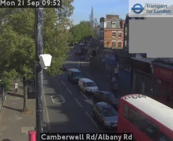Traffic Cam London: Camberwell Rd/Albany Rd
