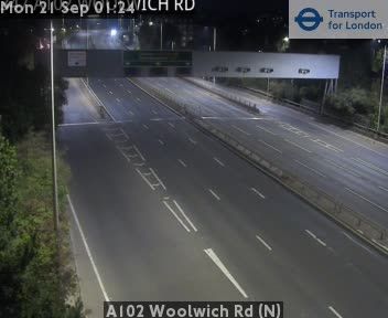 Traffic Cam London: A102 Woolwich Rd (N)