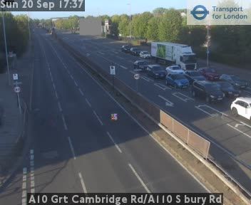 Traffic Cam London Borough of Haringey: A10 Grt Cambridge Rd/A110 S bury Rd