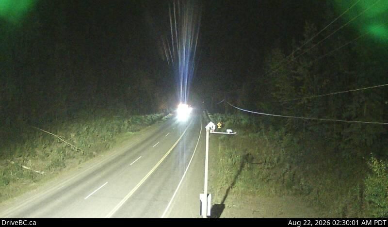 Traffic Cam Topley › West: On Hwy 16, 39 km west of Burns Lake looking west