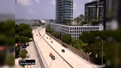 Traffic Cam Miami Design District: I-195 at Biscayne Boulevard