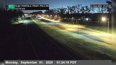 Traffic Cam Lower Peters Canyon › North: SR-261 : 80 Meters South of Portola Parkway (West) Overcross