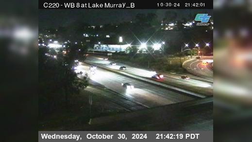 Traffic Cam La Mesa › West: C220) I-8 : Lake Murray B