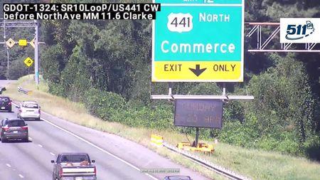 Traffic Cam Athens-Clarke County Unified Government: GDOT-CCTV-SR10-01156-CW-01--1