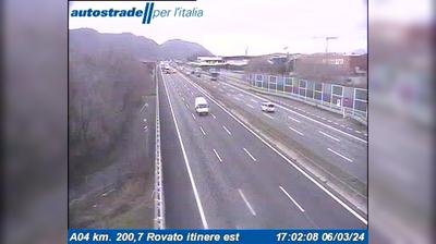 Preview delle webcam di Rovato: A04 km. 200,7 - itinere est