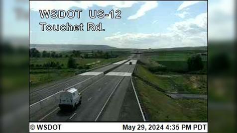 Traffic Cam Touchet: US 12 at MP 319.89 - Road