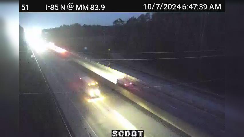 Traffic Cam Love Springs: I-85 N @ MM 83.9