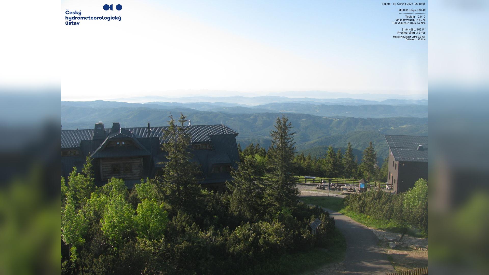 Lysá Hora: Scenic South-East Landscape Webcam