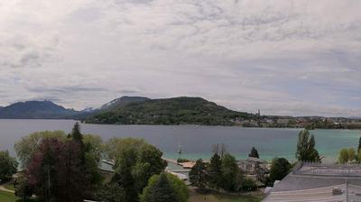 Daylight webcam view from Annecy: Lac