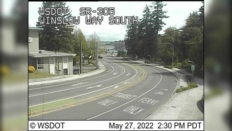 Traffic Cam Bainbridge Island › South: SR  at MP .: Winslow Way South