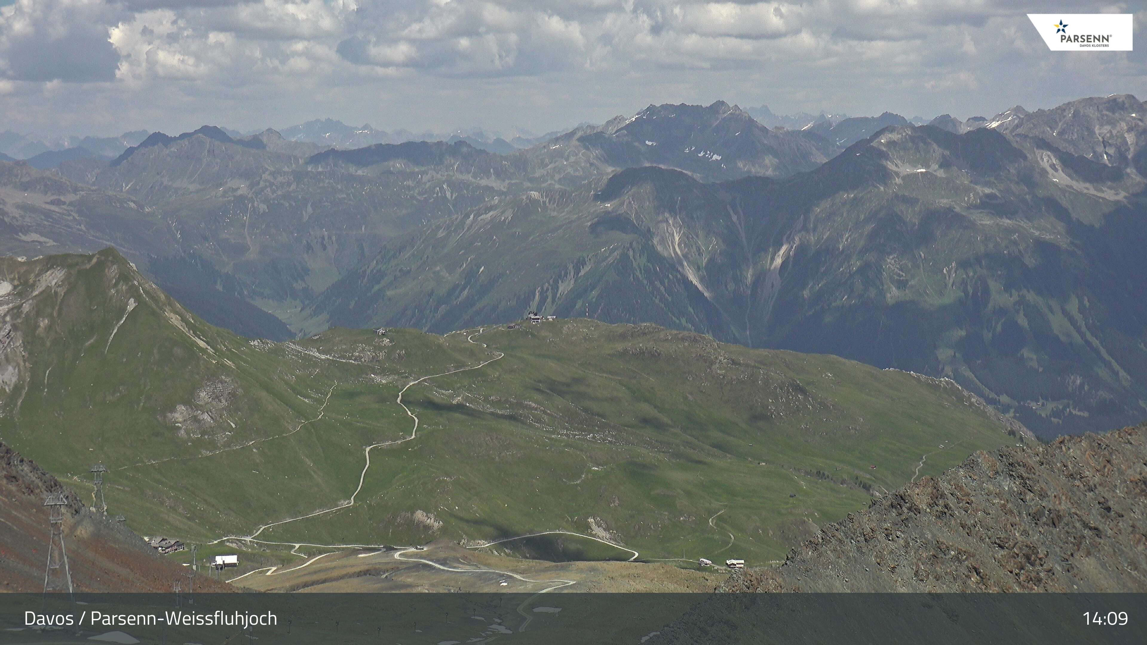 Davos: Dorf - Weissfluhjoch, Blick Gotschna
