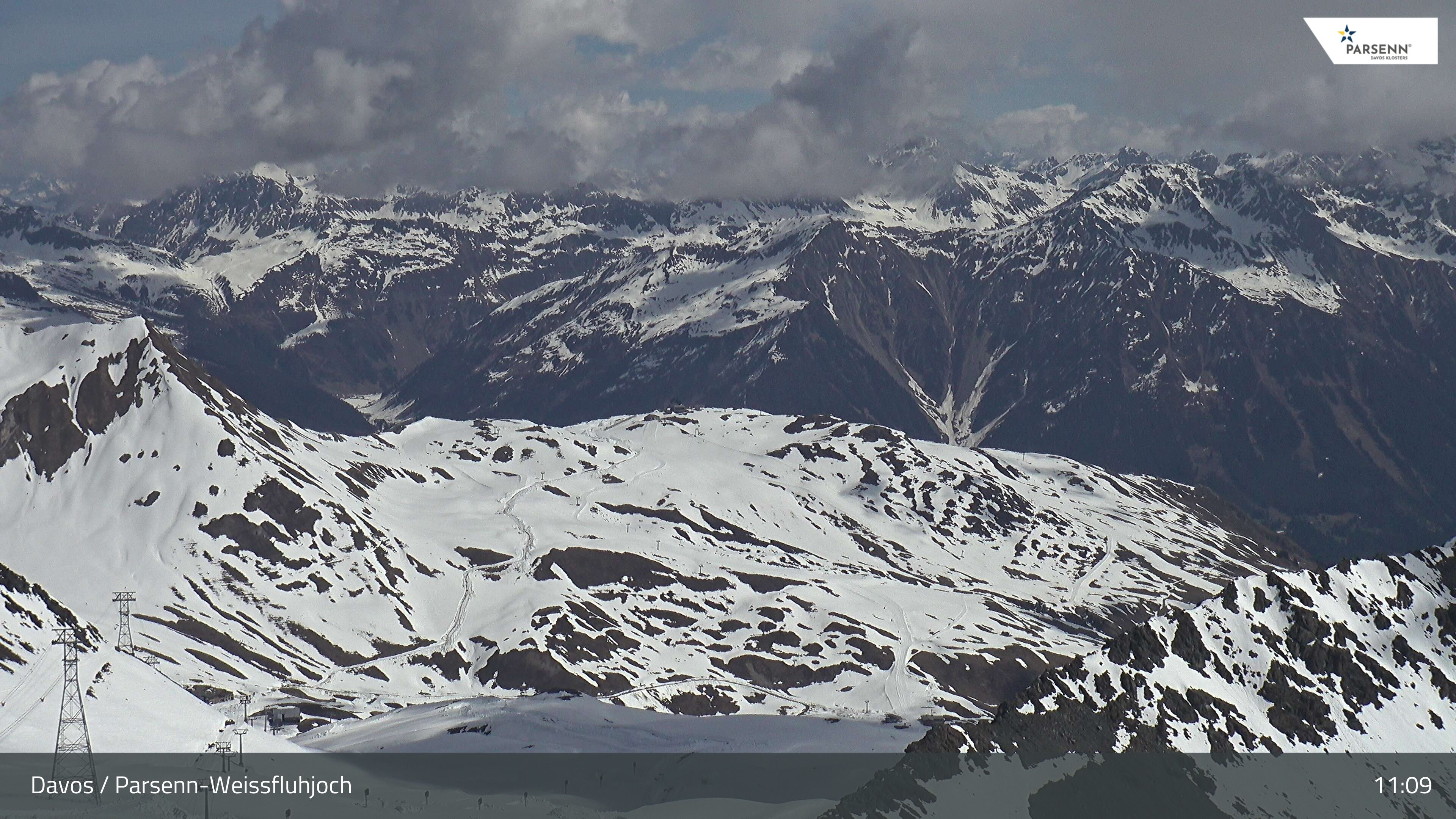 Davos: Dorf - Weissfluhjoch, Blick Gotschna