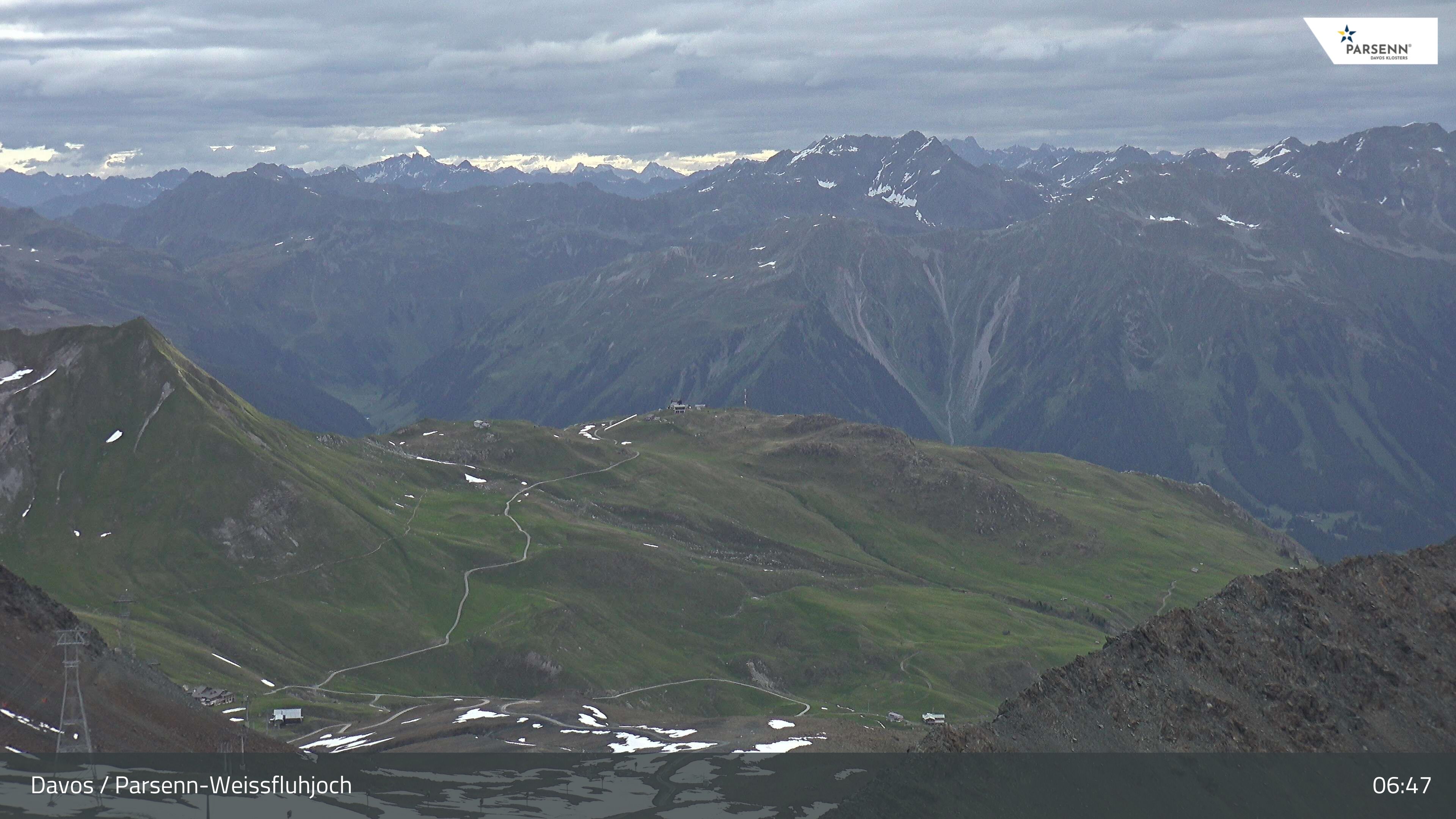 Davos: Dorf - Weissfluhjoch, Blick Gotschna