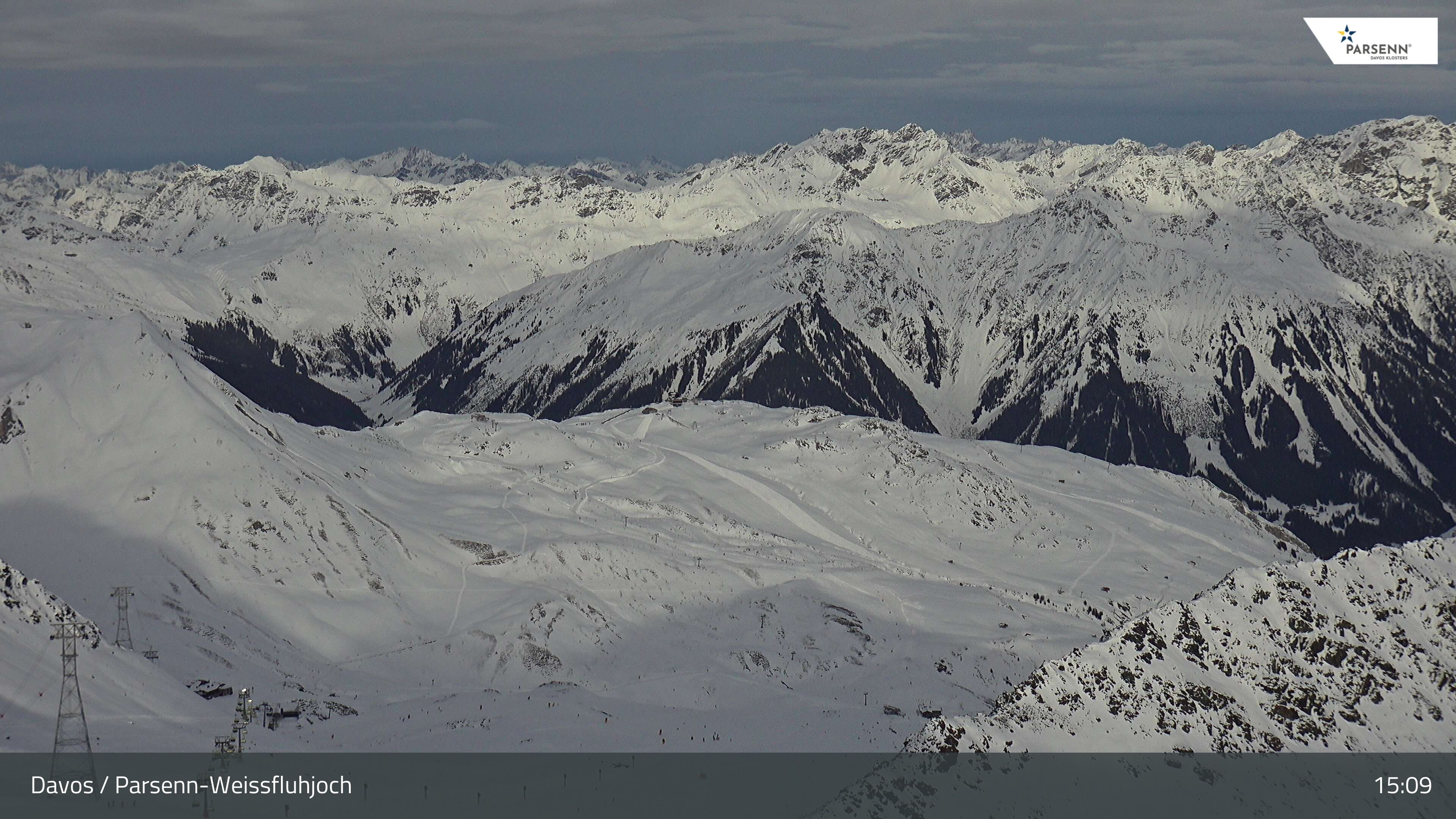 Davos: Dorf - Weissfluhjoch, Blick Gotschna