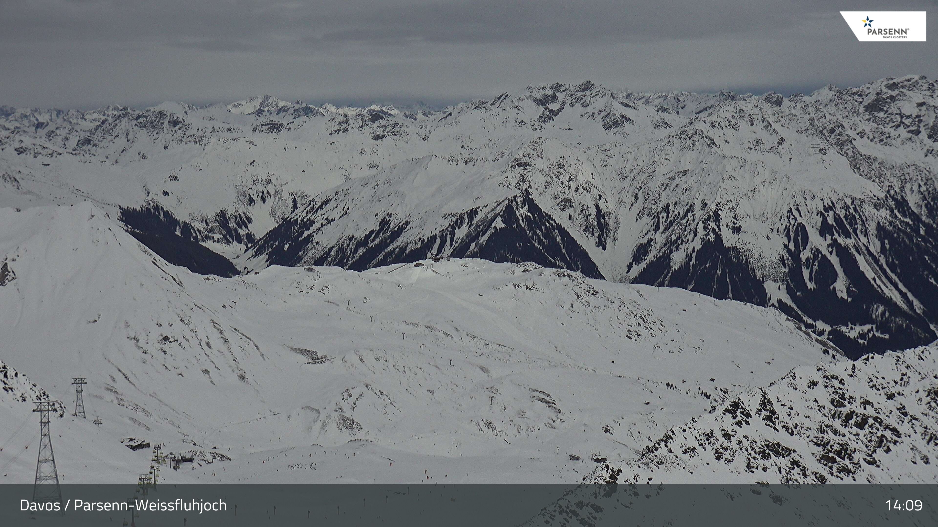 Davos: Dorf - Weissfluhjoch, Blick Gotschna