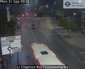 Traffic Cam London Borough of Haringey: Lr Clapton Rd/Thislewaite Rd