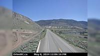Spences Bridge › North: Hwy 1, on the west side of the Thompson River at the north end of - looking north - Day time