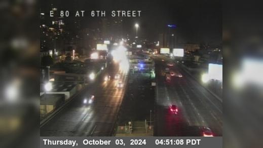 Traffic Cam West SoMa › East: TV316 -- I-80 : 6th Street