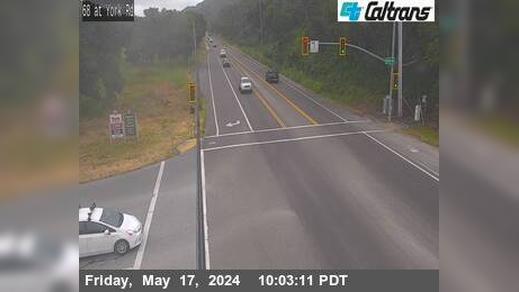 Traffic Cam Monterey › West: SR-68 : York Road