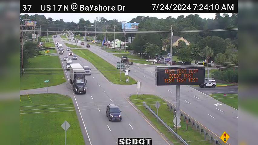 Traffic Cam Little River Heights: US 17 N @ Bayshore Dr